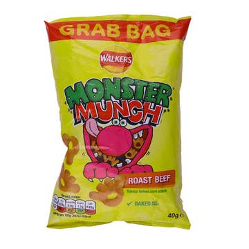 Walkers Monster Munch Roast Beef Chips 40g - Available at Alosra Online Supermarket
