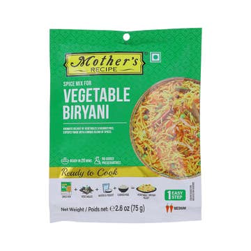 Mothers Recipe Vegetable Biryani Mix 75g - Available at Alosra Online Supermarket