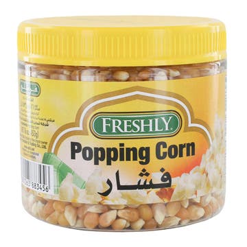 Freshly Yellow Popping Corn Jar 16oz - Available at Alosra Online Supermarket