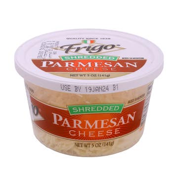 Frigo Shredded Parmesan Cheese 141g - Available at Alosra Online Supermarket