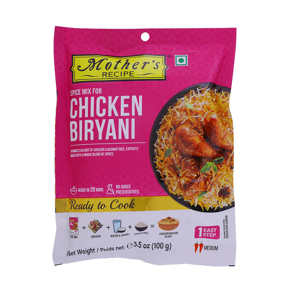 Mother's Recipe Chicken Biryani Mix 100g - Available at Alosra Online Supermarket