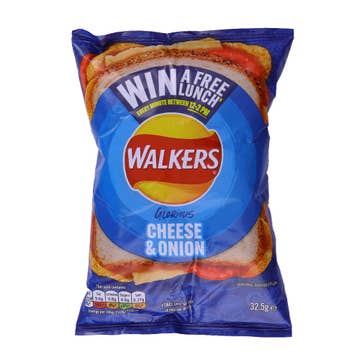 Walkers Cheese & Onion Chips 32.5g - Available at Alosra Online Supermarket