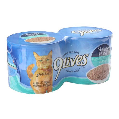 9Lives Chicken & Tuna Dinner 4x156g [4 Pack]- Available at Alosra Online Supermarket