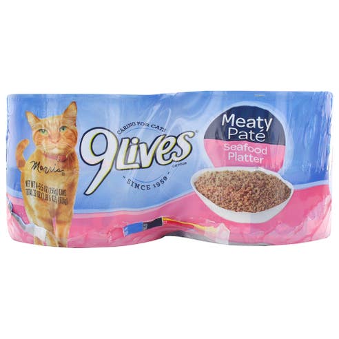 9Lives Meaty Pate Seafood Platter 4x156g - Available at Alosra Online Supermarket