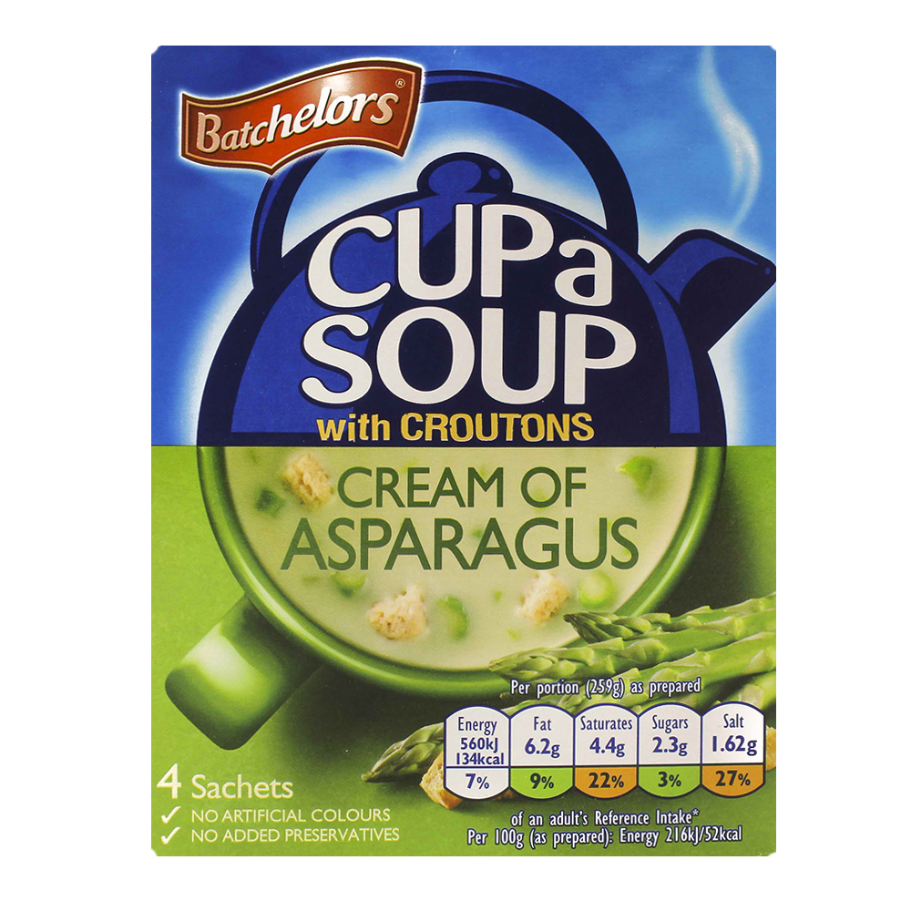 Batchelors Cup a Soup Cream of Asparagus with Croutons 117g - Available at Alosra Online Supermarket