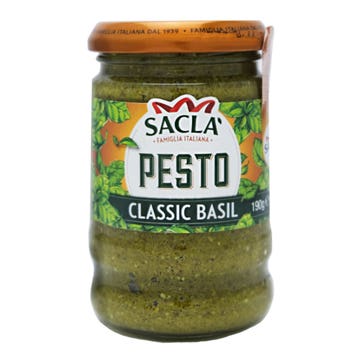 Sacla Classic Basil Pesto 190g - Available at Alosra Online Supermarket