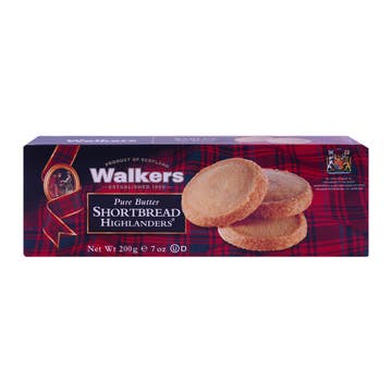 Walkers Highlanders Pure Butter Shortbread 200g - Available at Alosra Online Supermarket