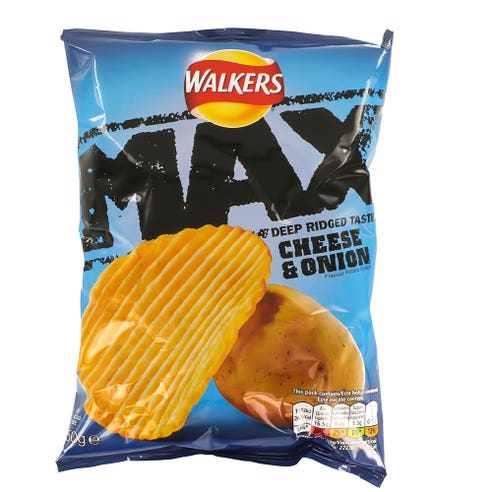 Walkers Max Cheese & Onion Chips 50g - Available at Alosra Online Supermarket