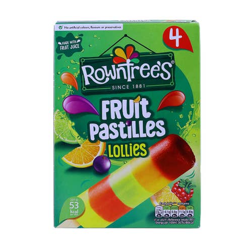 Rowntrees Fruit Pastilles Lollies 4 pack 260ml - Available at Alosra Online Supermarket
