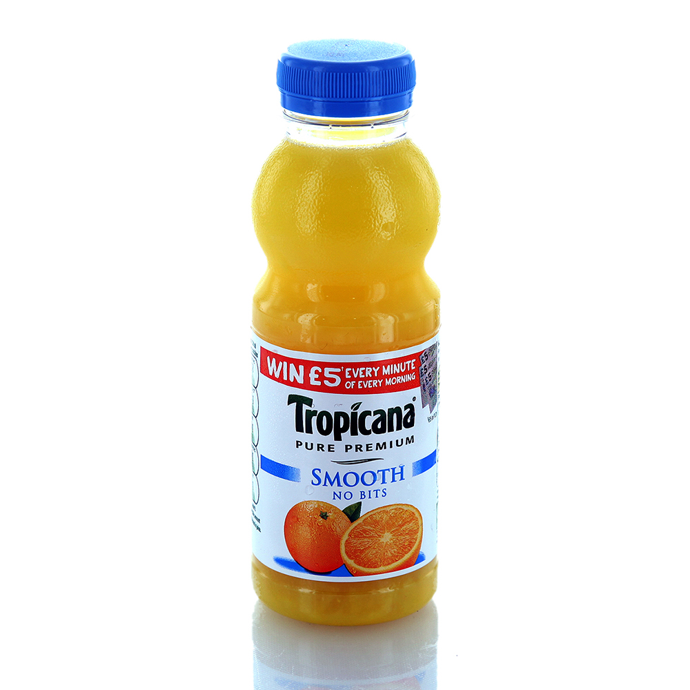 Tropicana Pure Premium Smooth No Bits Orange Juice 330ml - Available at Alosra Online Supermarket