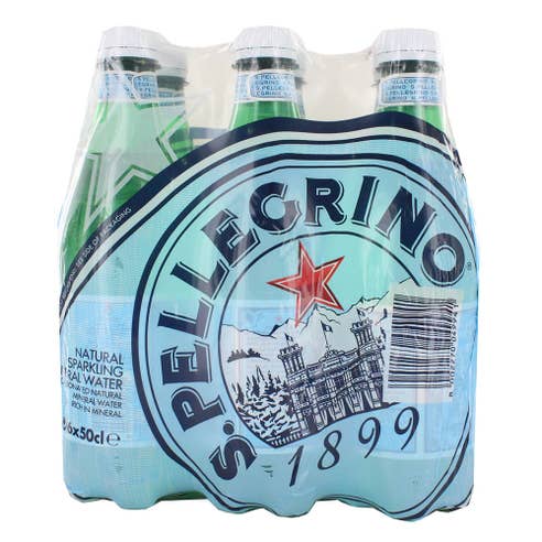 S.Pellegrino Sparkling Water 500ml [6 Pack] - Available at Alosra Online Supermarket