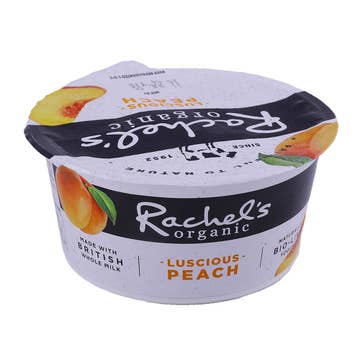 Rachel's Organic Low Fat Peach Yogurt 150g - Available at Alosra Online Supermarket