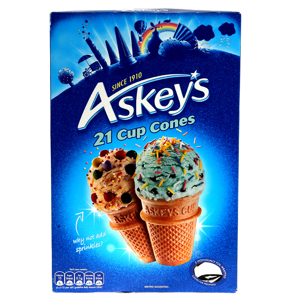 Askeys Cup Cornets 21's 134g - Available at Alosra Online Supermarket