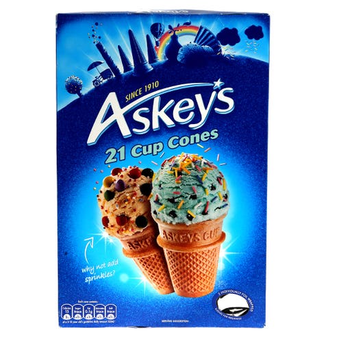 Askeys Cup Cornets 21's 134g - Available at Alosra Online Supermarket