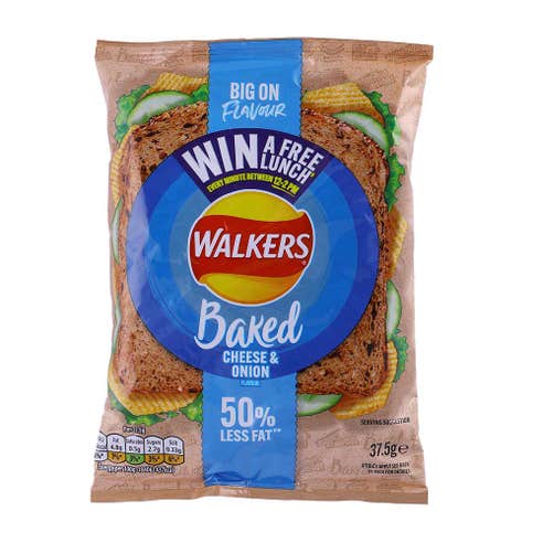 Walkers Baked Cheese & Onion Chips 37.5g - Available at Alosra Online Supermarket