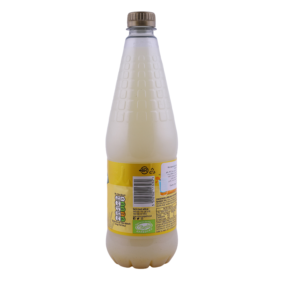 Robinsons Barley Water Lemon Drink 850ml back image