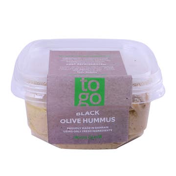 Hummus with Black Olives - Available at Alosra Online Supermarket