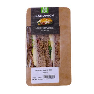 Turkey Brie Sandwich Brown - Available at Alosra Online Supermarket