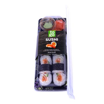 Great Salmon Maki Sushi - Available at Alosra Online Supermarket