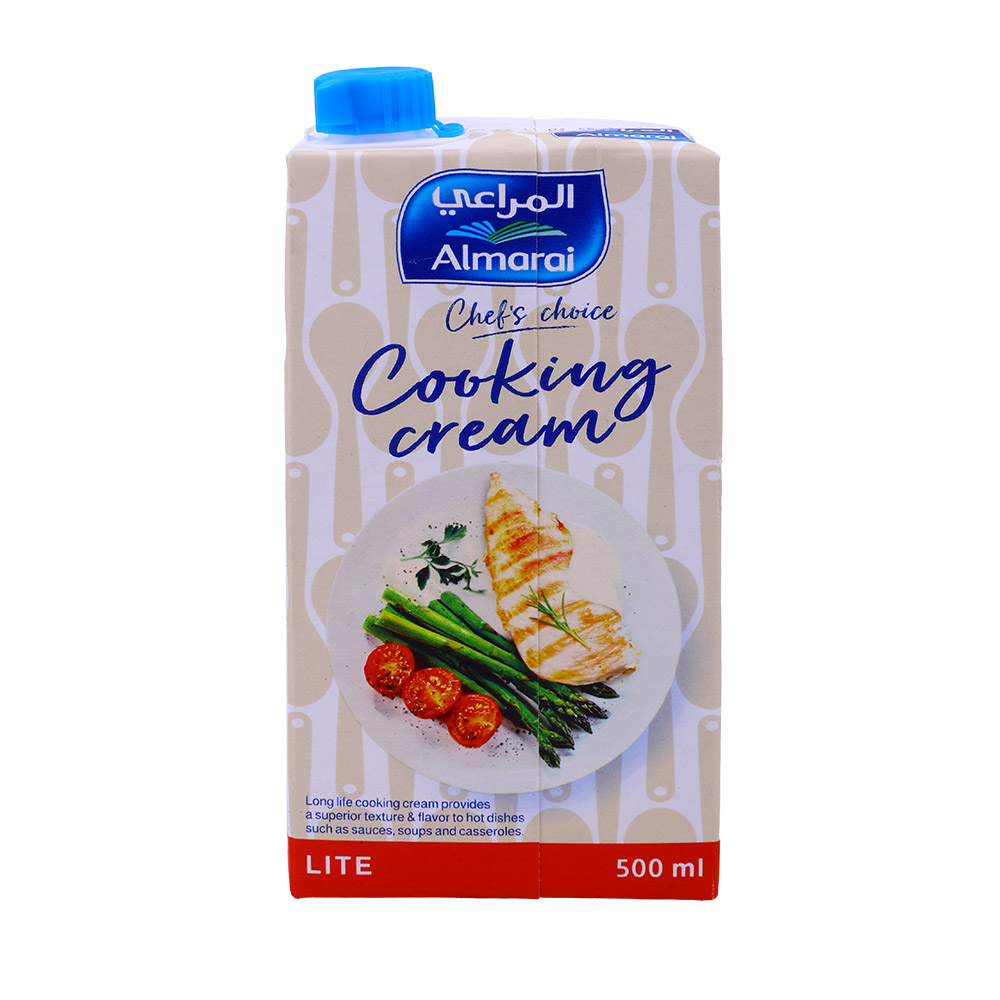 Almarai Cooking Cream Lite 500ml - Available at Alosra Online Supermarket