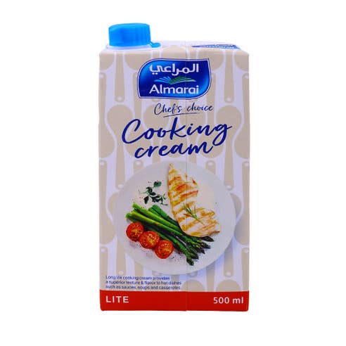 Almarai Cooking Cream Lite 500ml - Available at Alosra Online Supermarket