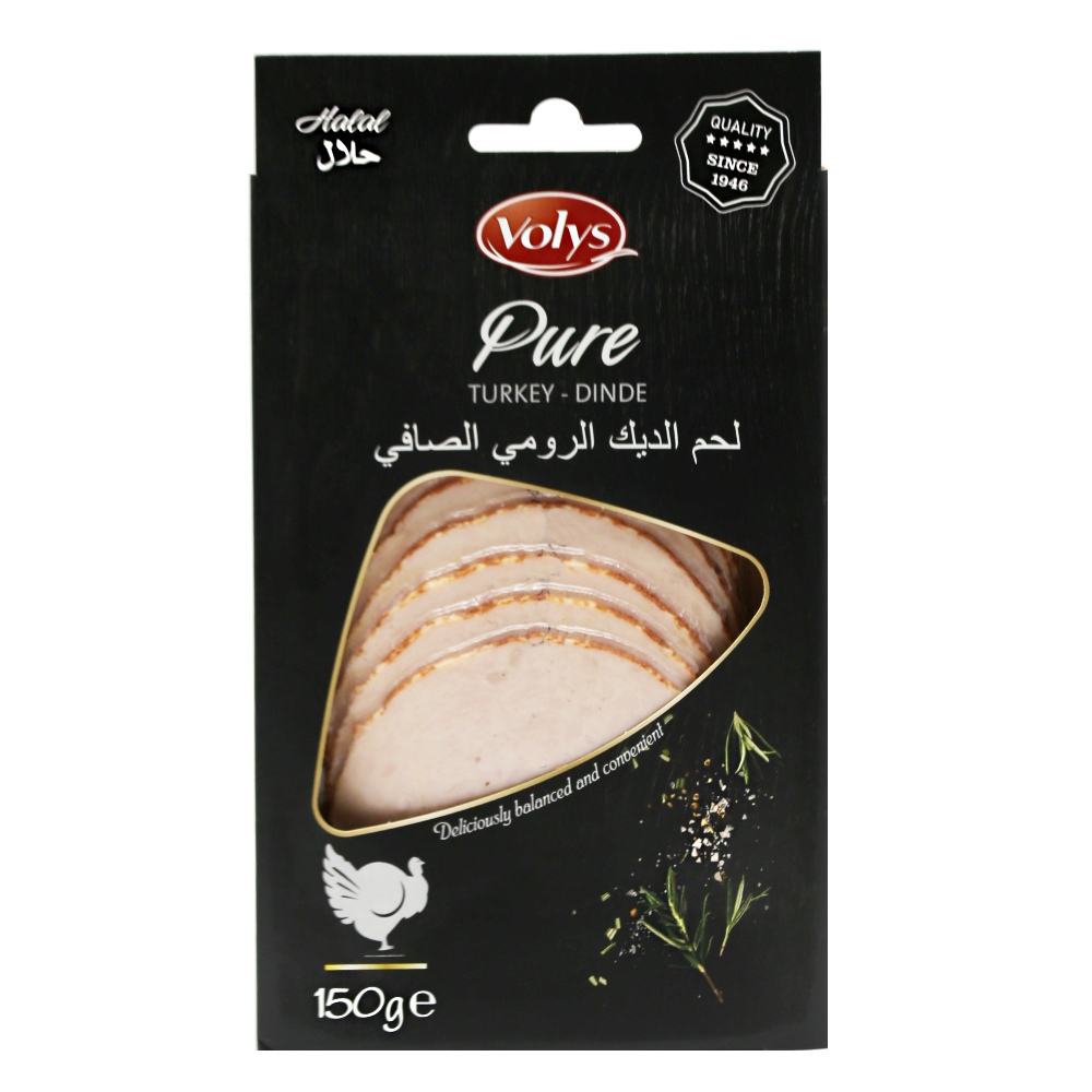 Volys Turkey Breast Sliced 150g - Available at Alosra Online Supermarket