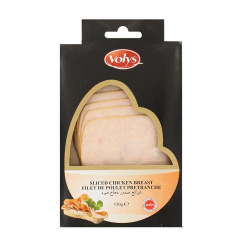 Volys Chicken Breast Sliced 150g - Available at Alosra Online Supermarket