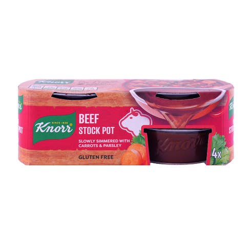 Knorr Stock Pot Beef 28g 4's - Available at Alosra Online Supermarket
