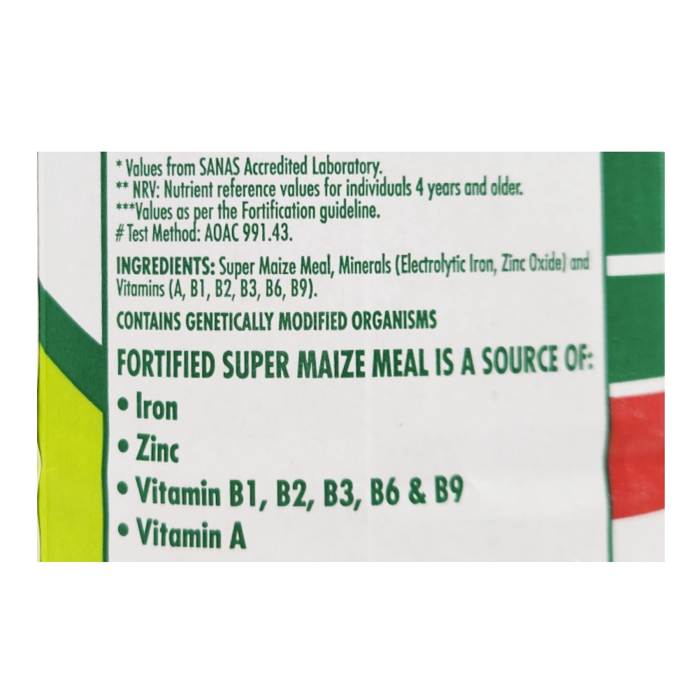 Iwisa Super Maize Meal 2.5Kg back image