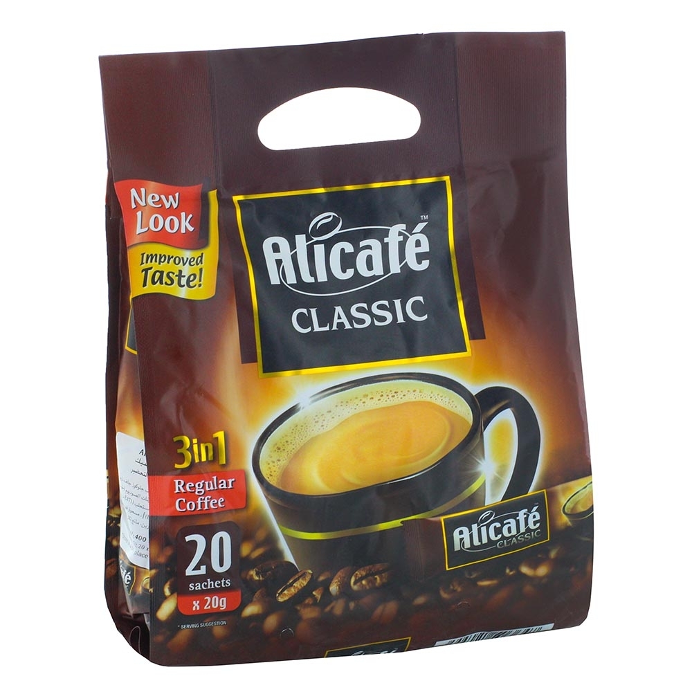 Ali Cafe Classic 3In1 Stick 20g [20 Pack] - Available at Alosra Online Supermarket