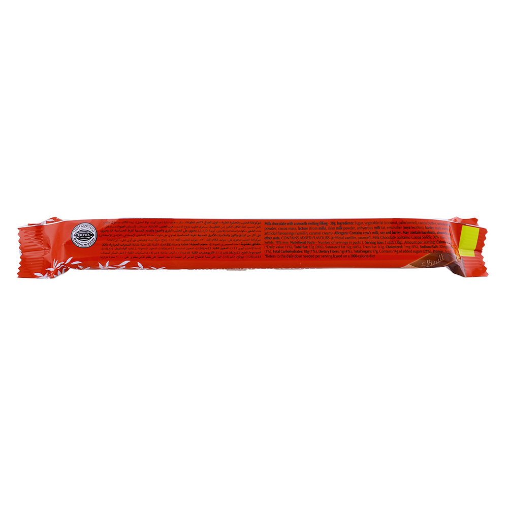 Lindt Lindor Milk Chocolate 38g back image