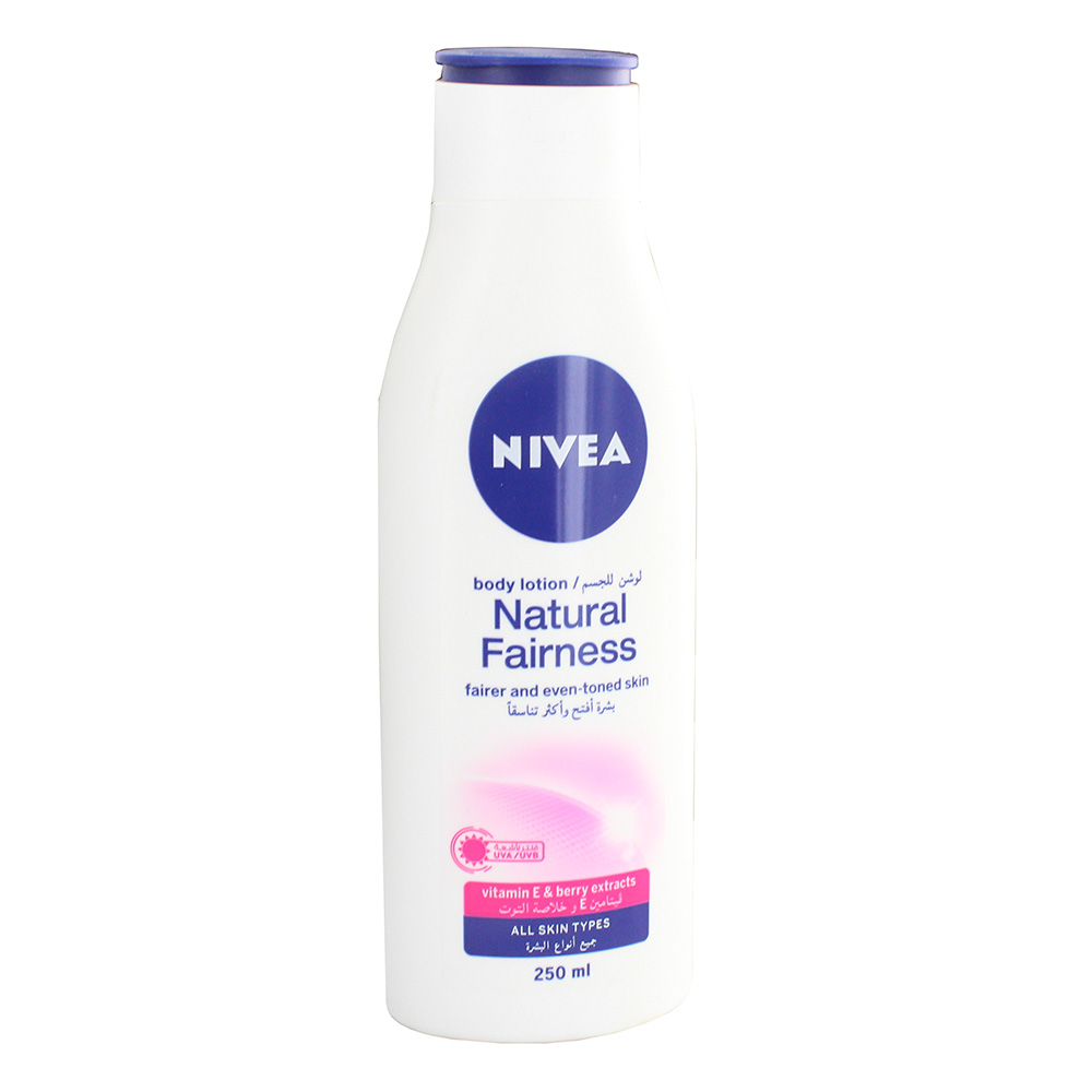 Nivea Natural Fairness Body Lotion 250ml - Available at Alosra Online Supermarket