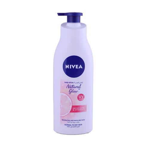 Nivea Natural Glow UV Filter Body Lotion 400ml - Available at Alosra Online Supermarket