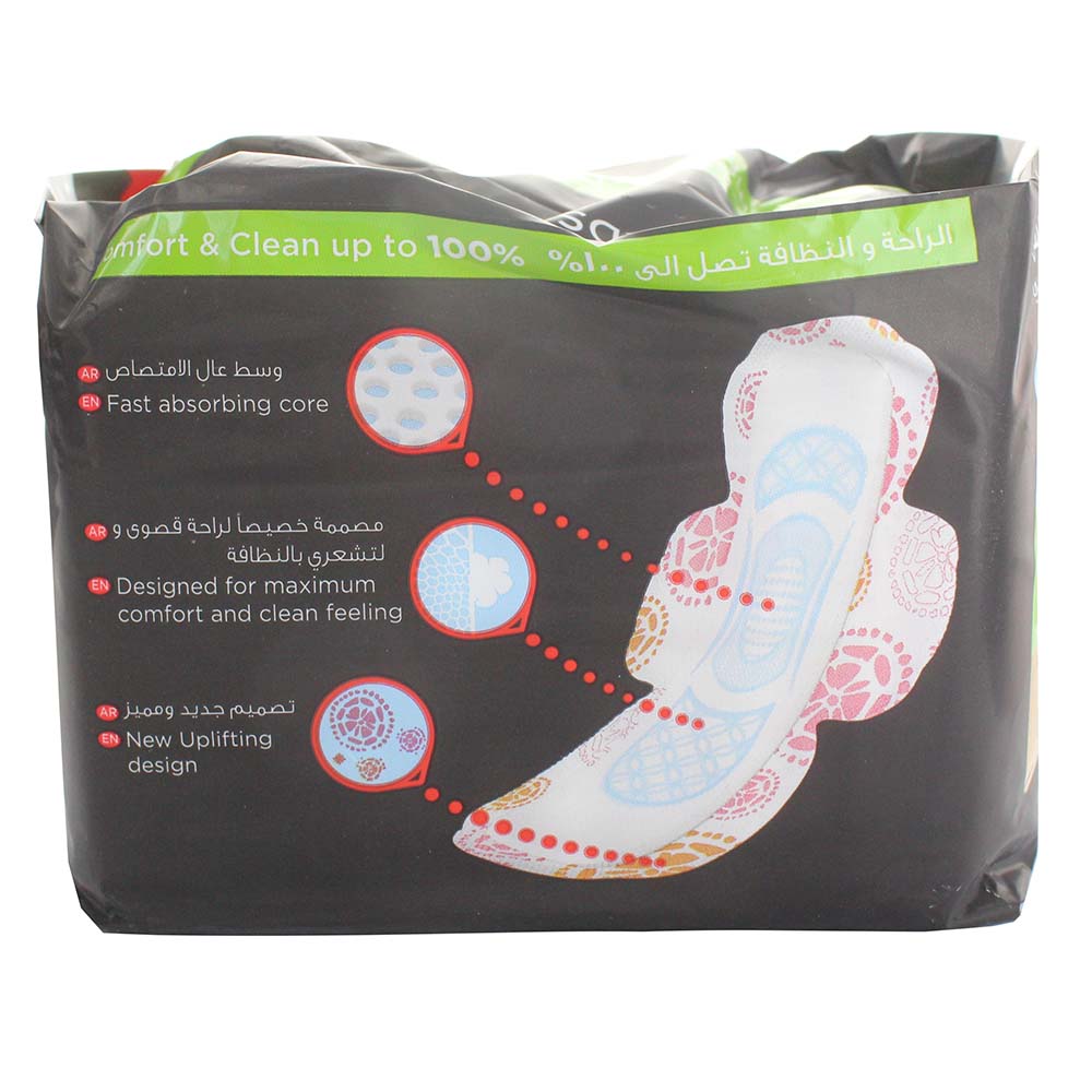 Kotex Maxi Super Wings Sanitary Pads 10's back image