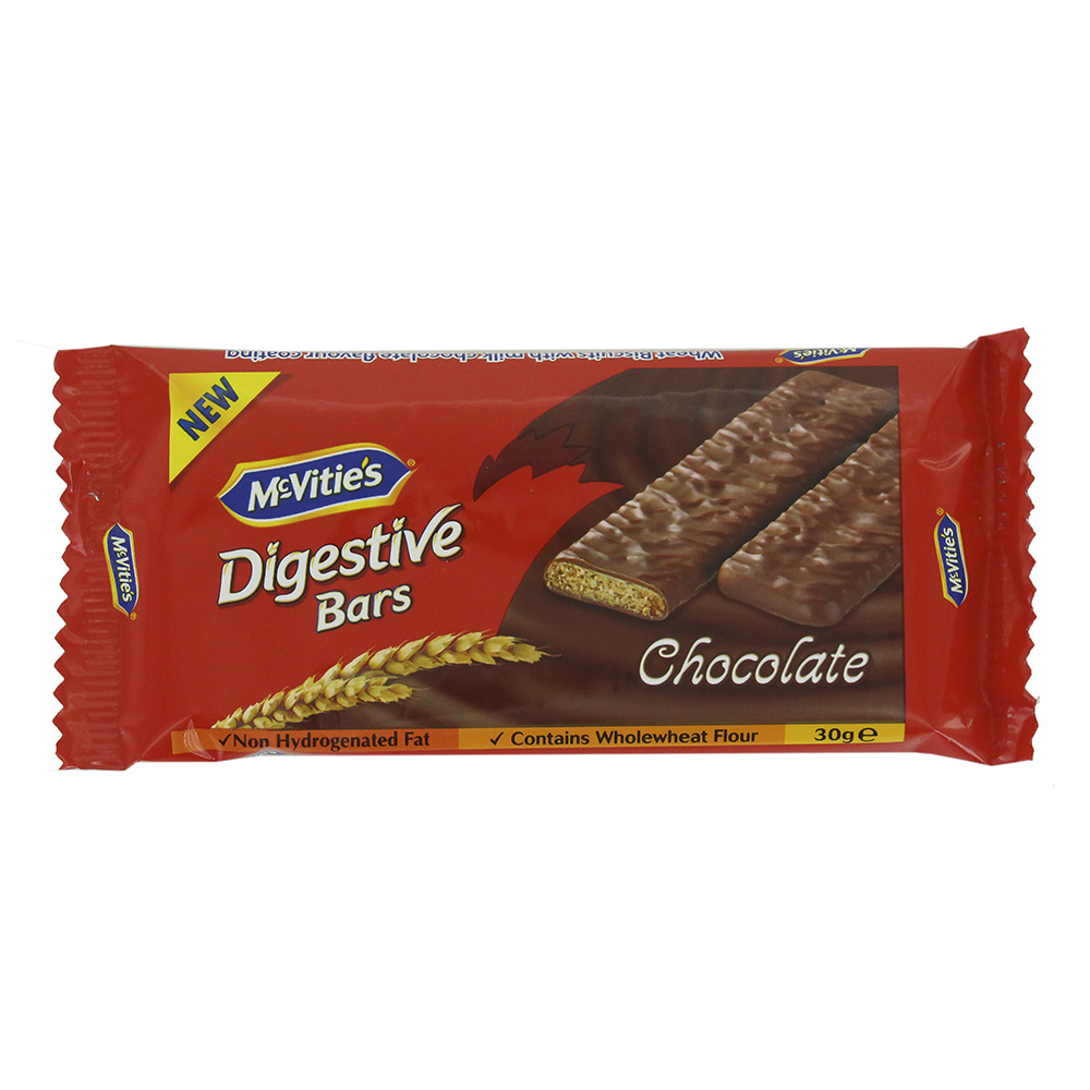 McVitie's Digestive Chocolate Bar 30g - Available at Alosra Online Supermarket