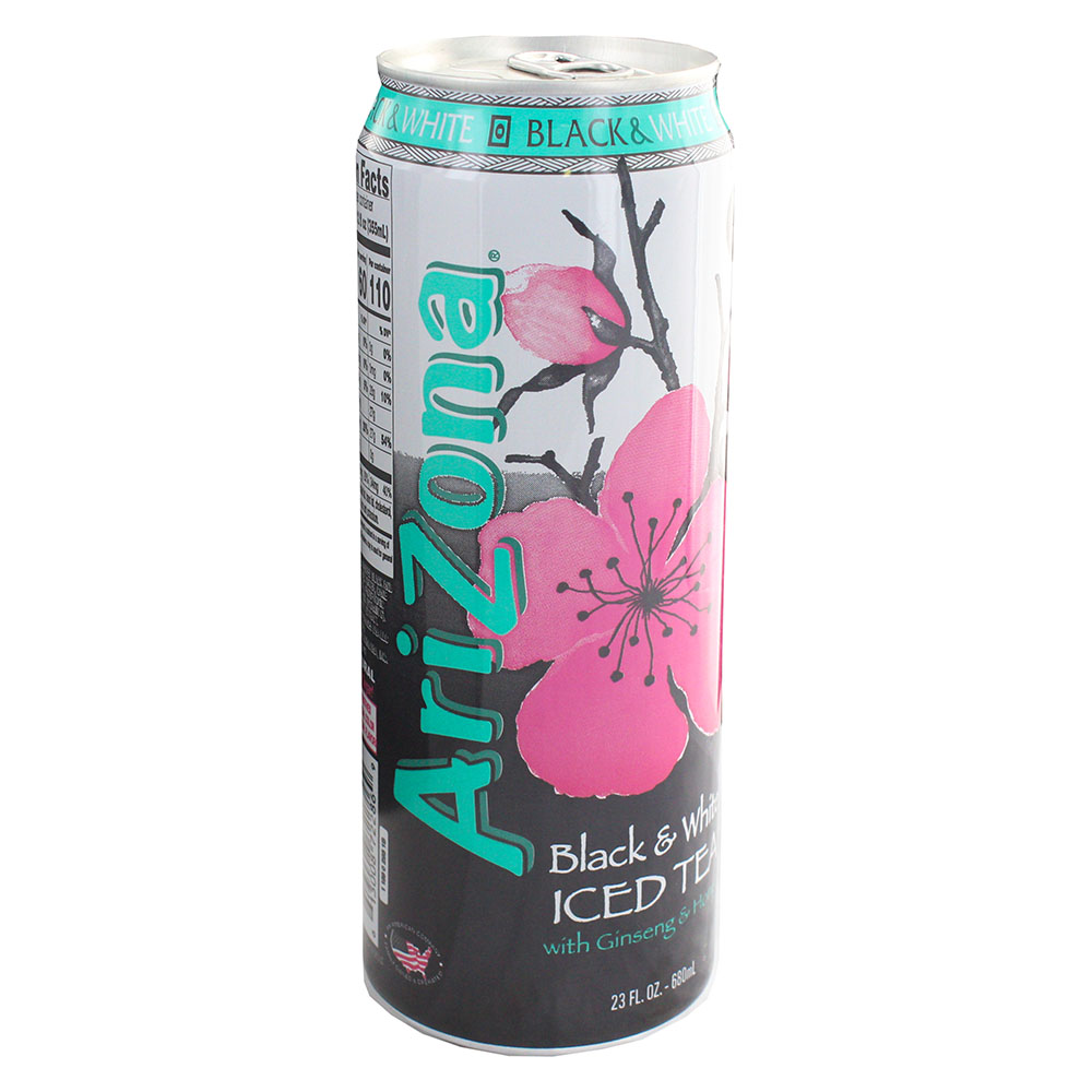 AriZona Black & White Iced Tea 680ml - Available at Alosra Online Supermarket