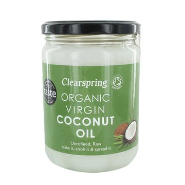 Clearspring Organic Virgin Coconut Oil 440ml - Available at Alosra Online Supermarket