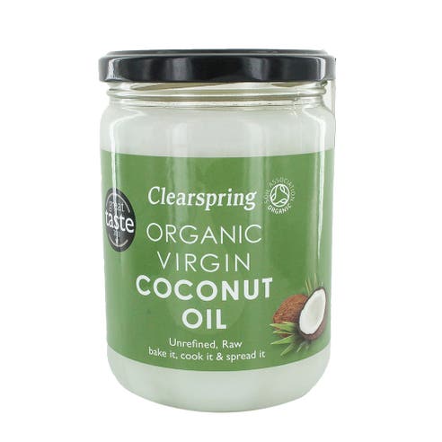 Clearspring Organic Virgin Coconut Oil 440ml - Available at Alosra Online Supermarket
