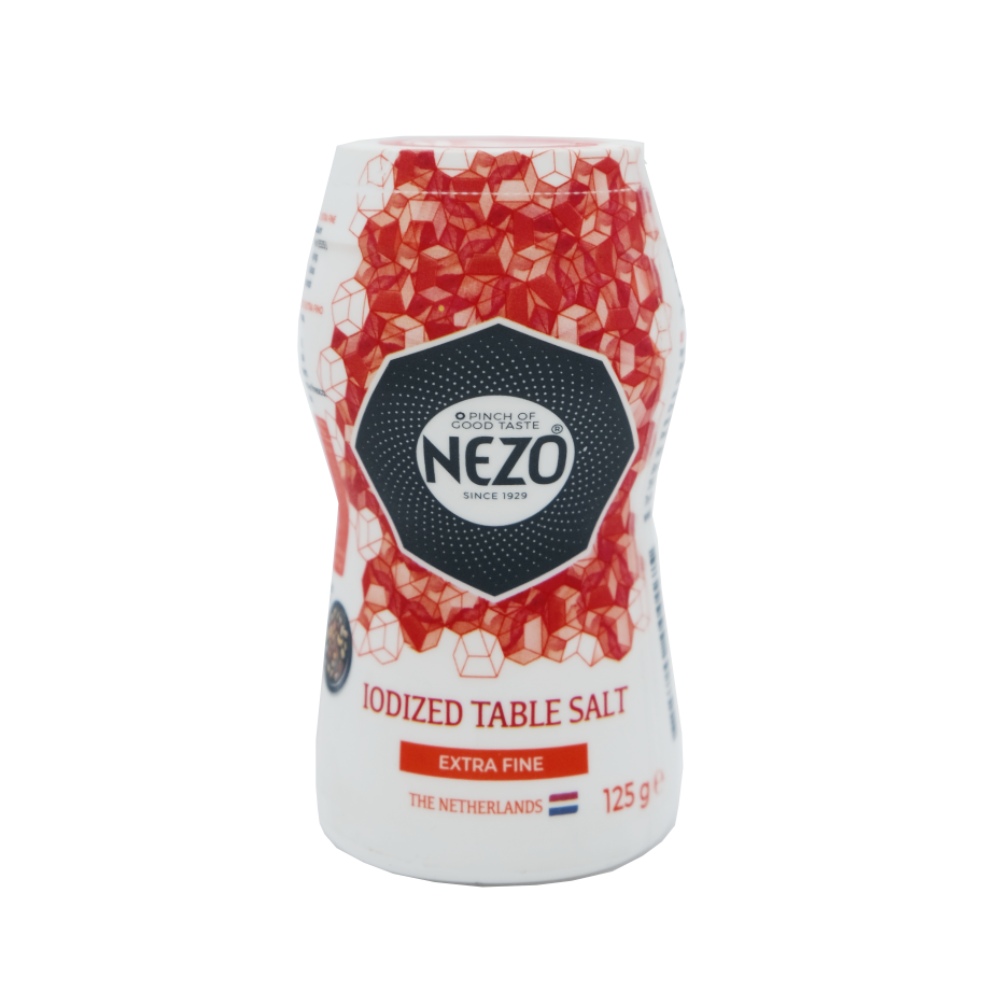 Nezo Iodized Extra Fine Table Salt 125g - Available at Alosra Online Supermarket