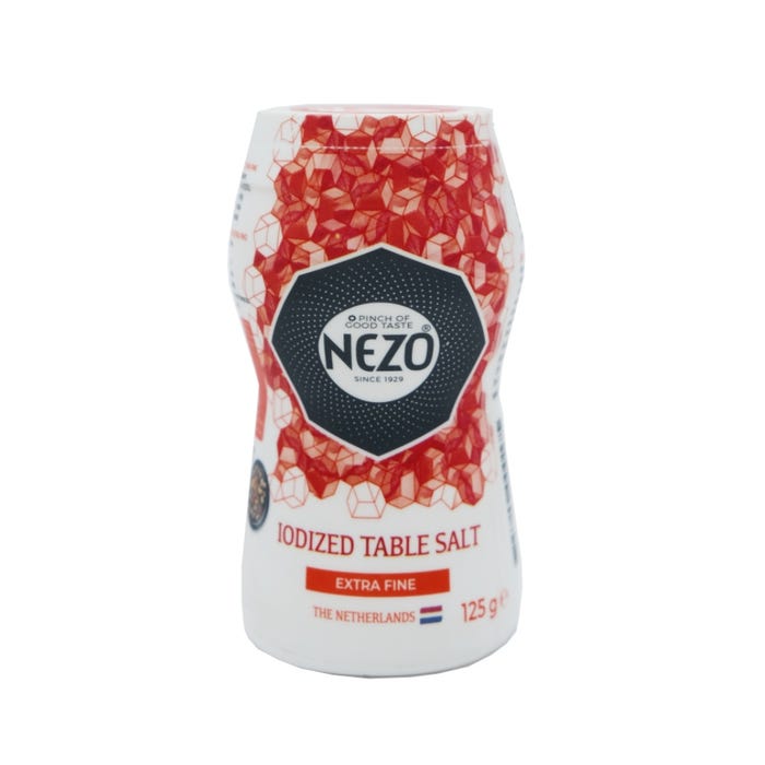 Nezo Iodized Extra Fine Table Salt 125g - Available at Alosra Online Supermarket
