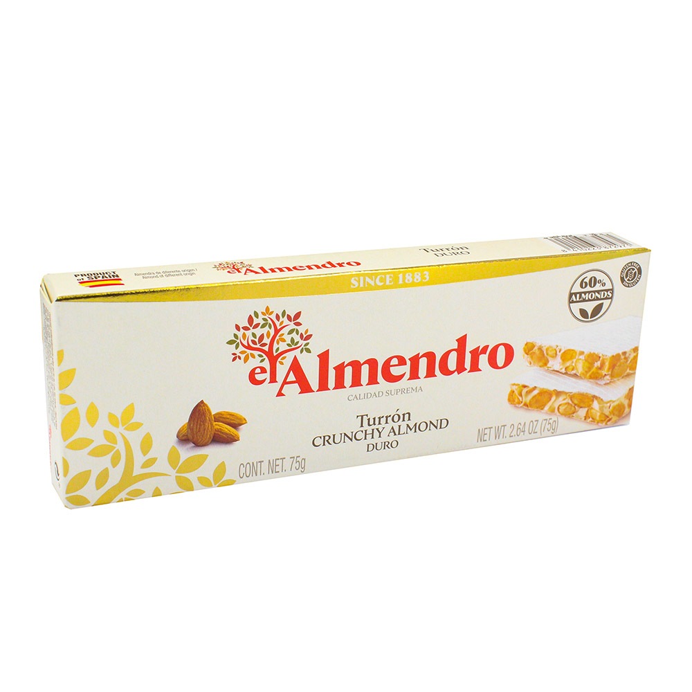 El Almendro Turron Crunchy Almond 75g - Available at Alosra Online Supermarket