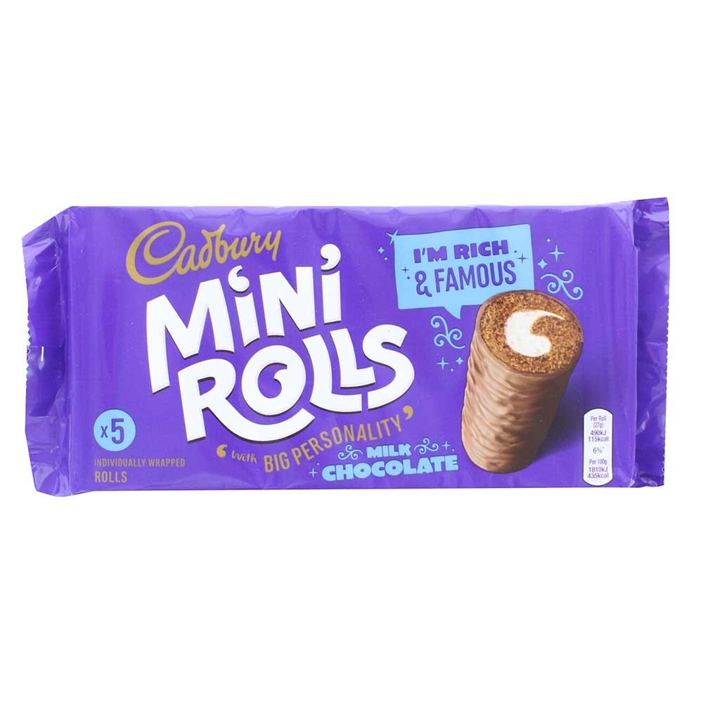 Cadbury Milk Chocolate Mini Rolls 200g - Available at Alosra Online Supermarket