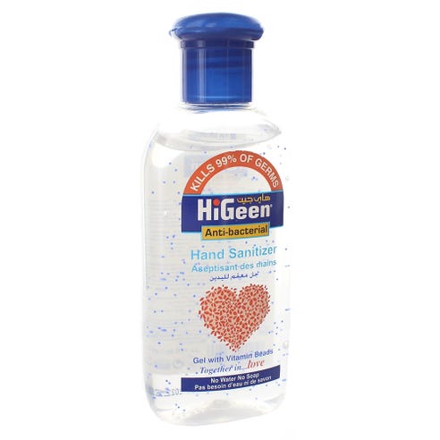 HiGeen Anti Bacterial Hand Sanitizer 110ml - Available at Alosra Online Supermarket