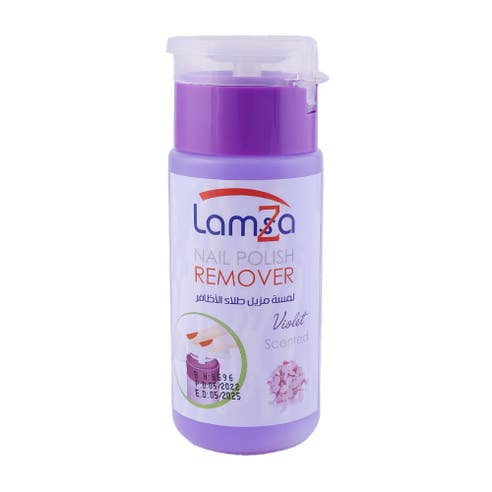 Lamsa Violet Scented Nail Polish Remover 100ml - Available at Alosra Online Supermarket