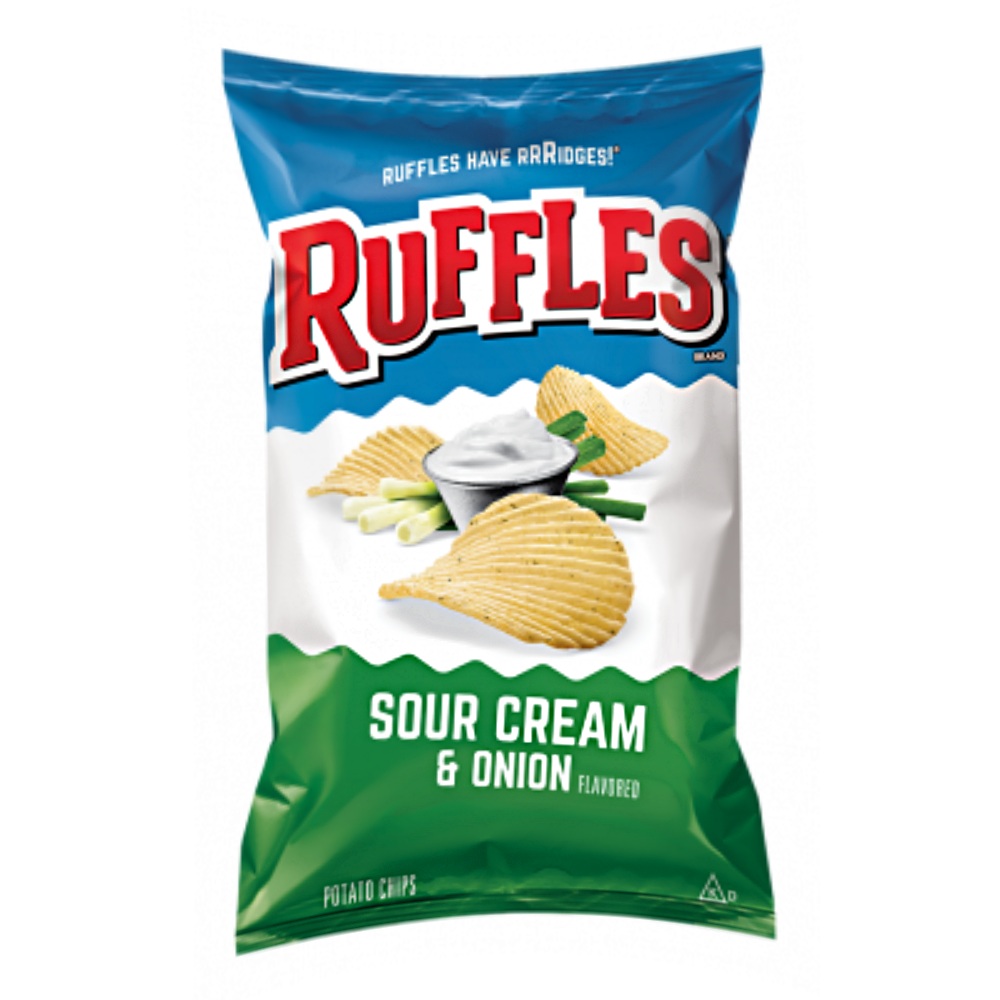 Ruffles Sour Cream & Onion Potato Chips 6.5Oz - Available at Alosra Online Supermarket