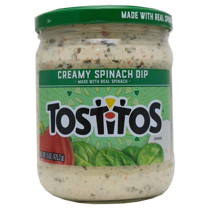Tostitos Creamy Spinach Dip 425.2g - Available at Alosra Online Supermarket