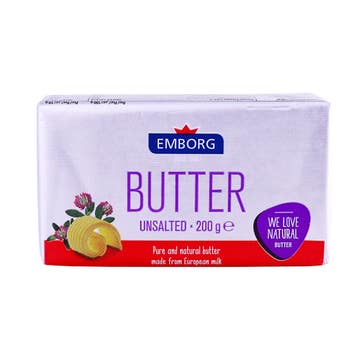 Emborg Unsalted Butter 200g - Available at Alosra Online Supermarket