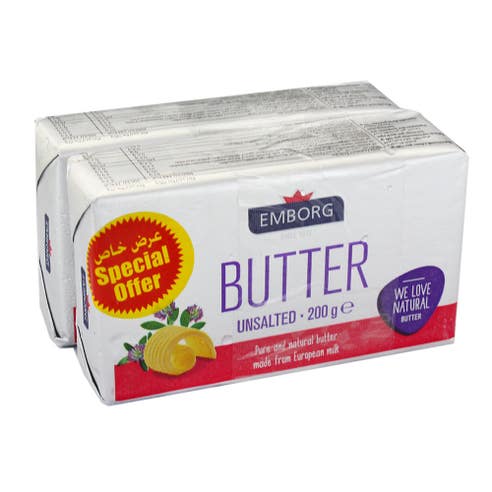 Emborg Unsalted Butter 2x200g [Special Offer] 