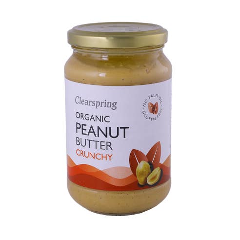 Clearspring Organic Crunchy Peanut Butter 350g - Available at Alosra Online Supermarket