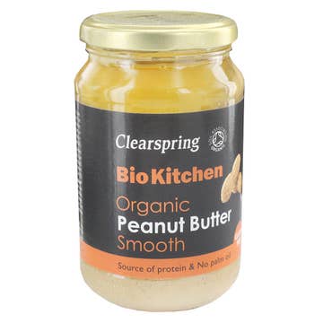 Clearspring Organic Smooth Peanut Butter 350g - Available at Alosra Online Supermarket
